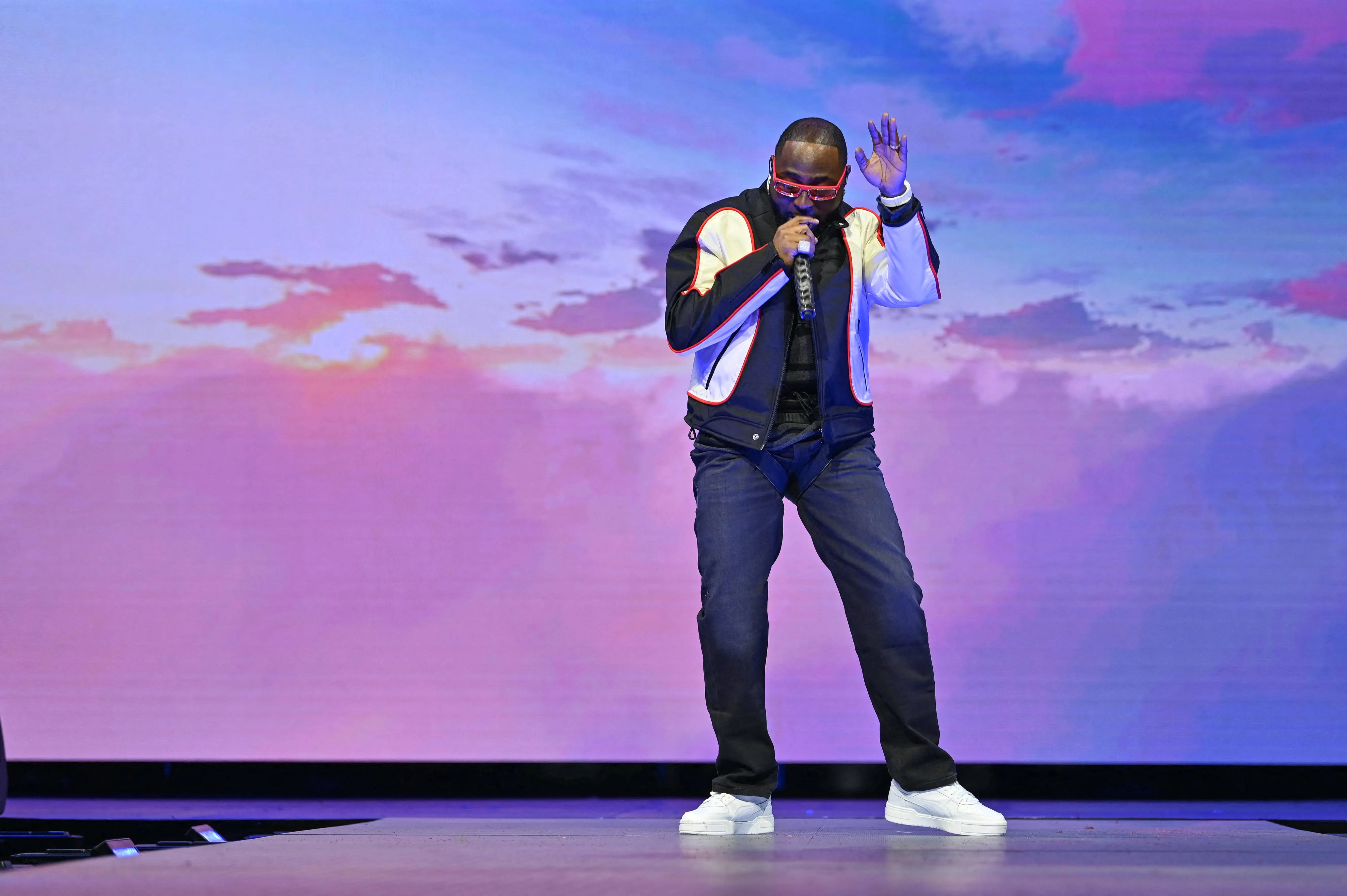 Davido performs at the Accor Arena in Paris, France