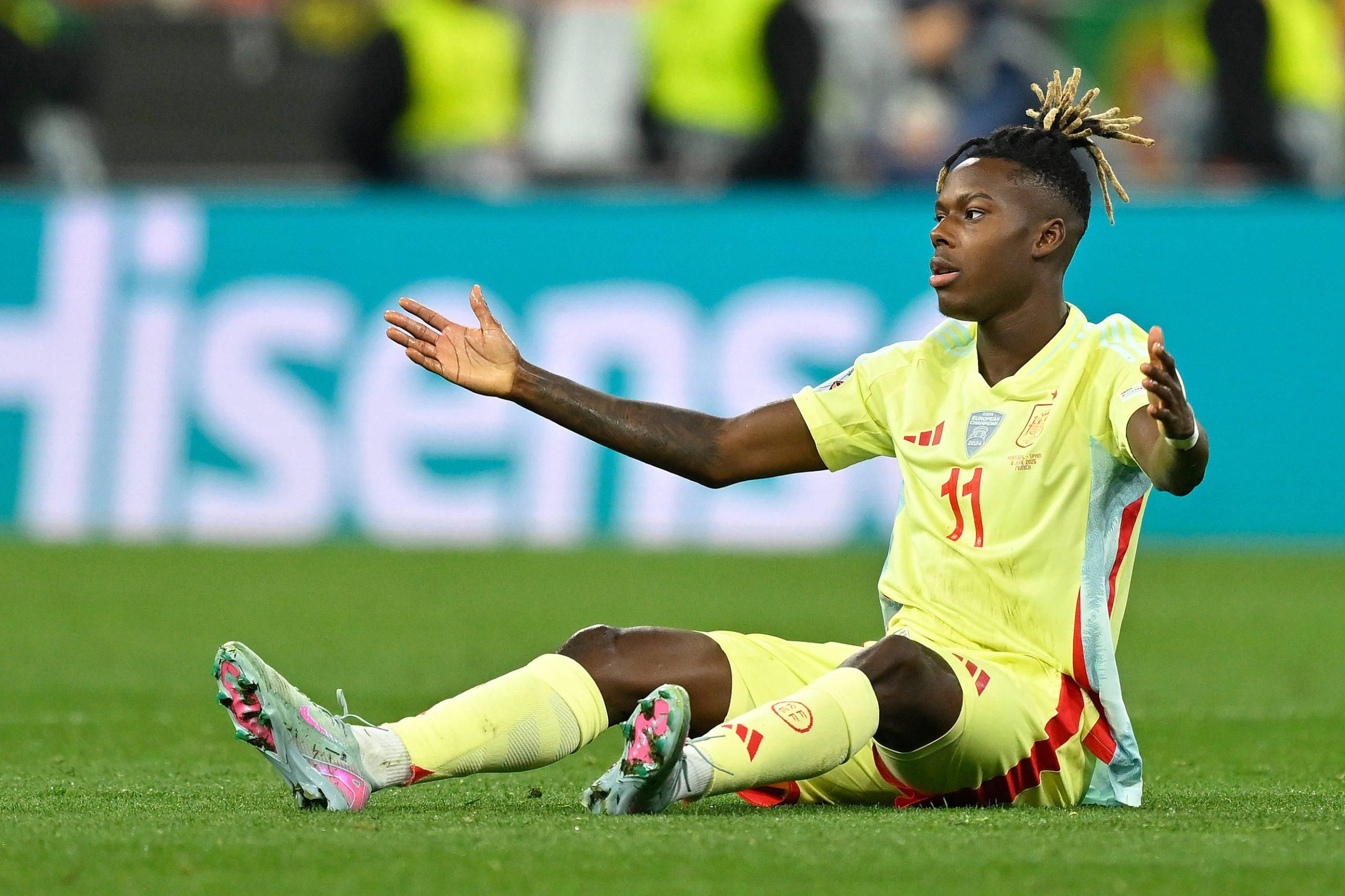 Nico Williams in action for Spain 