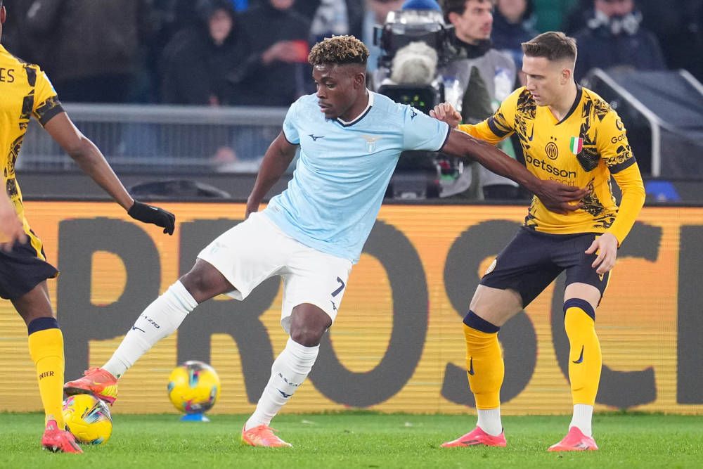 Fisayo Dele-Bashiru during match between Lazio and Inter Milan