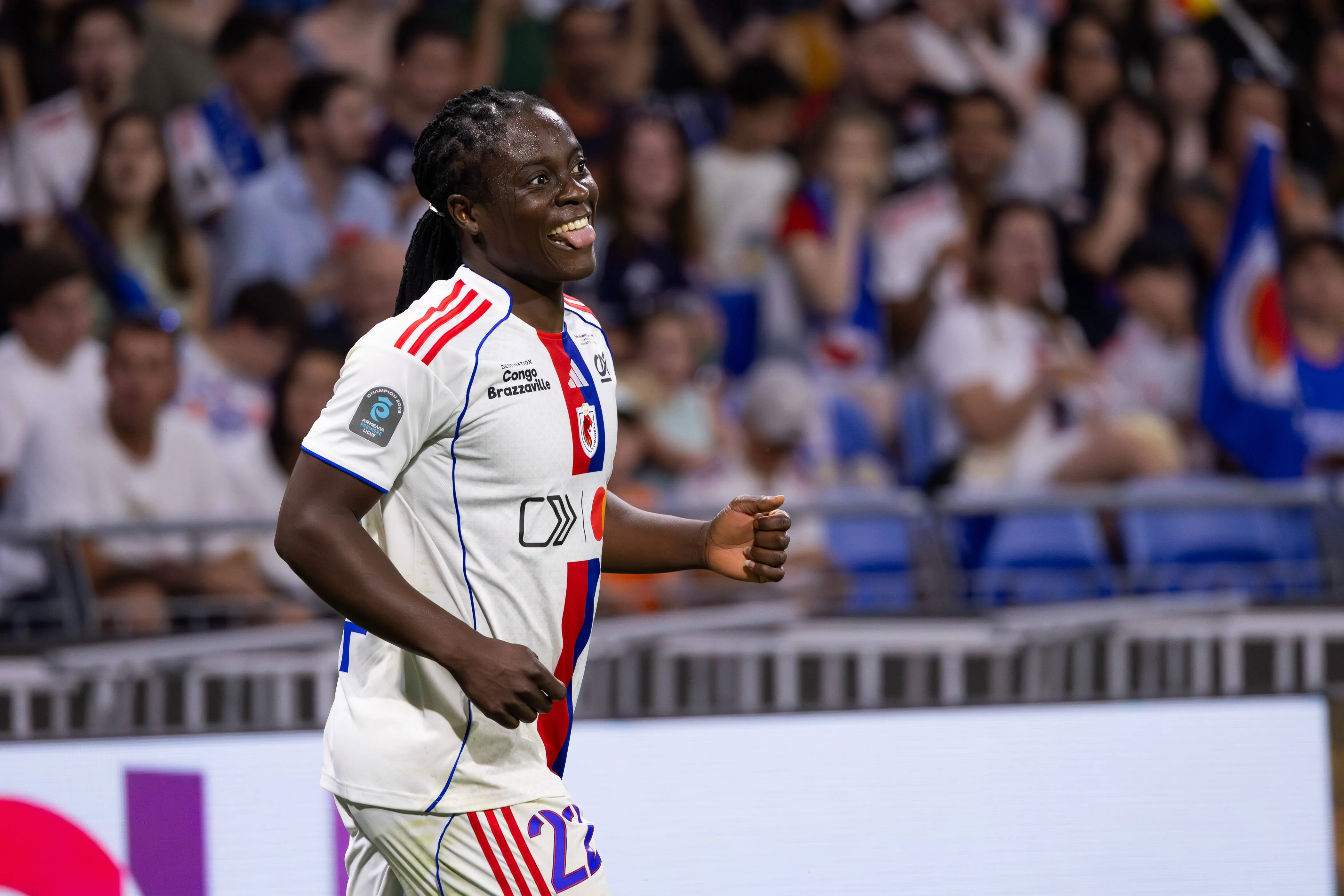 Malawi captain Tabitha Chawinga during the final of the French championship