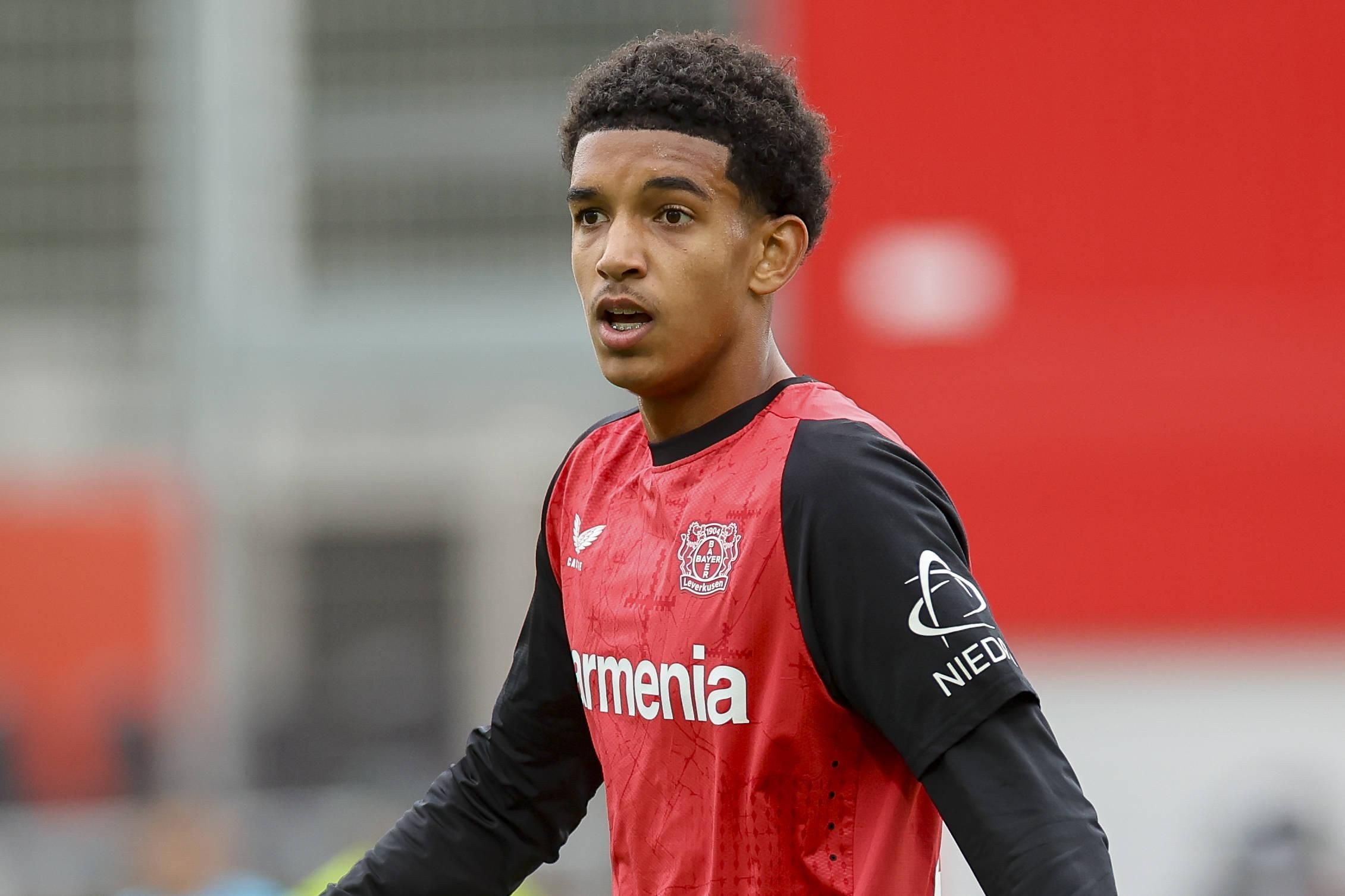 Francis Onyeka Bayer 04 Leverkusen looks on, UEFA Youth League