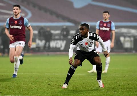 Ademola Lookman after missing a penalty in Fulham's 1-0 loss to West Ham in November 2021.Photo credit: Web