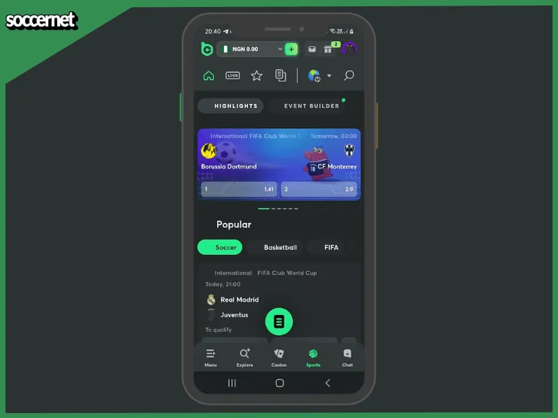 bc game app interface