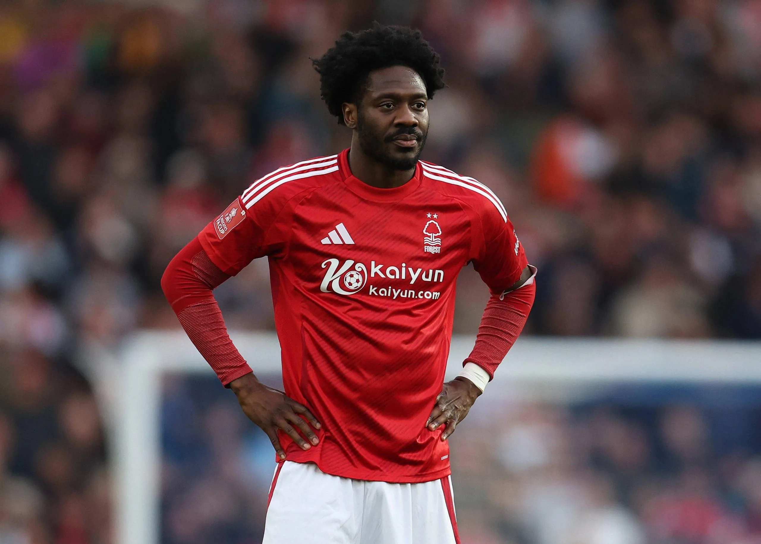 Ola Aina in action for Nottingham Forest