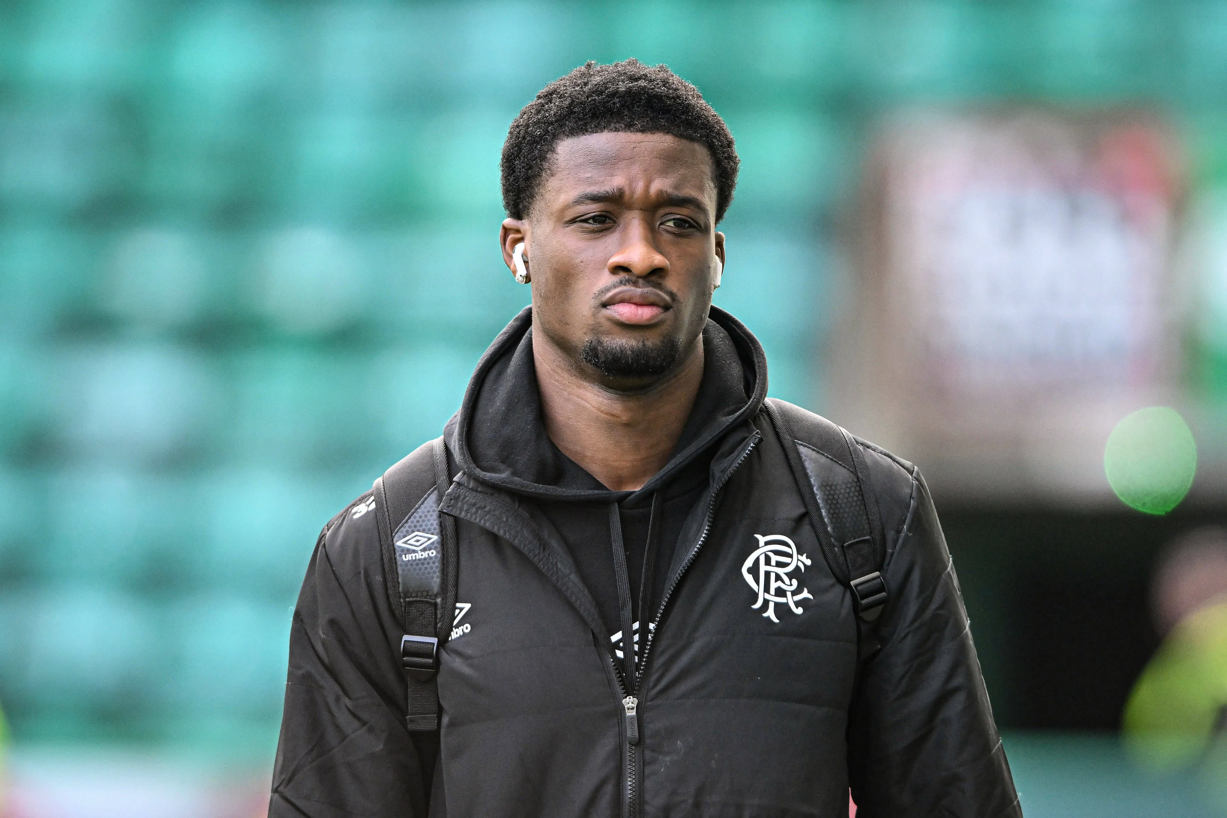 Emmanuel Fernandez of Rangers arrives