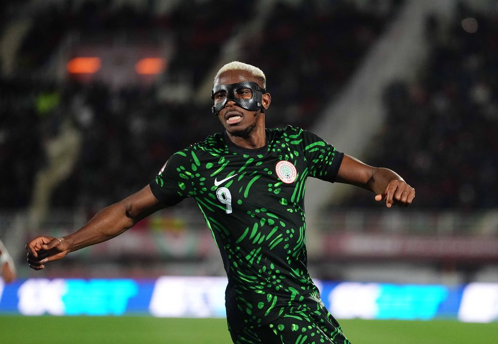 Victor James Osimhen looks on during the Africa Cup Of Nations match between Tunisia and the Super Eagles of Nigeria