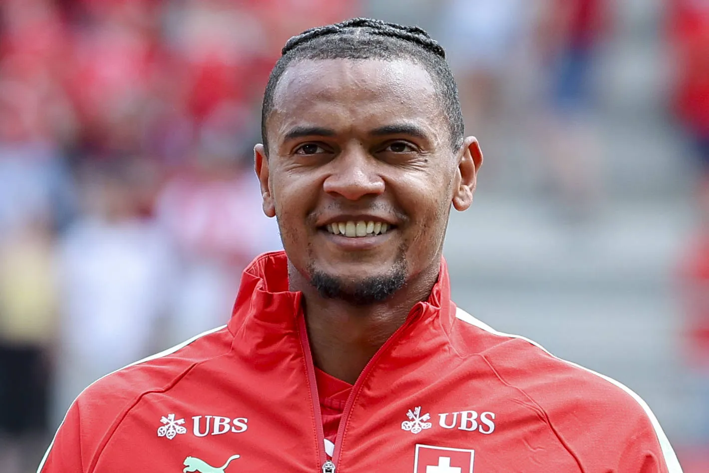 Manuel Akanji in action for the Switzerland National team