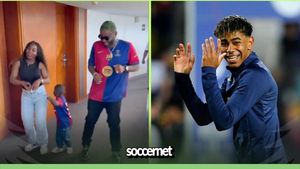 Watch: “It runs in the family” – Skales reacts after dancing with Lamine Yamal’s mum