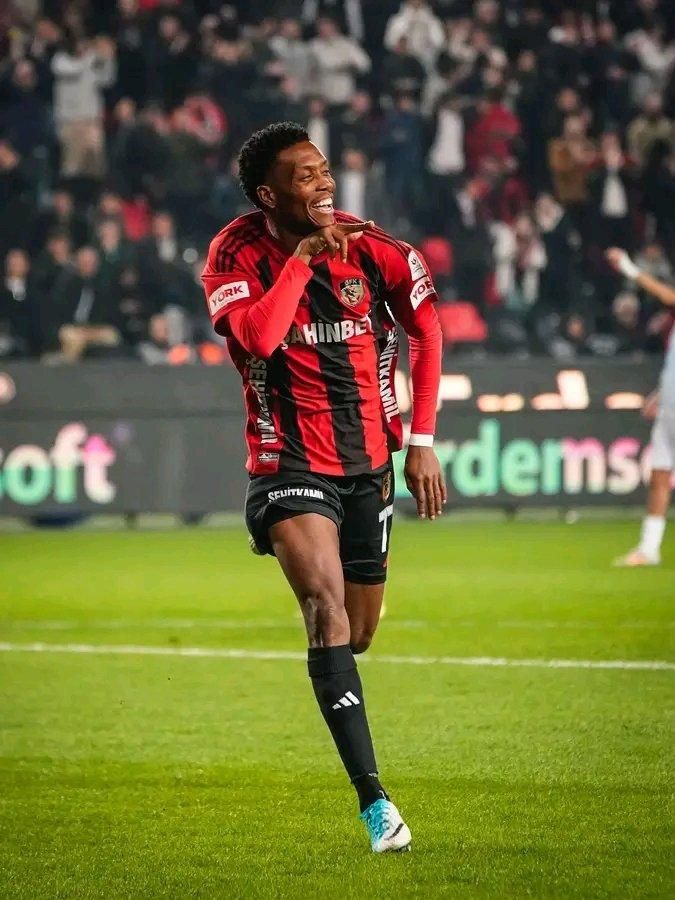 Nigerian forward David Okereke 