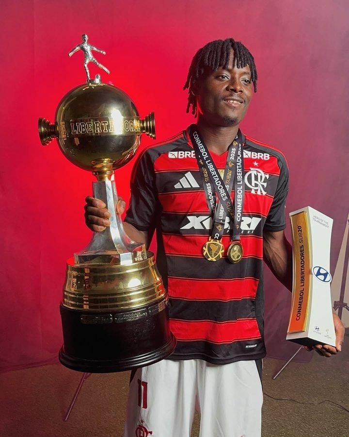 Nigeria and Flamengo youngster Shola Ogundana. Photo Credit X