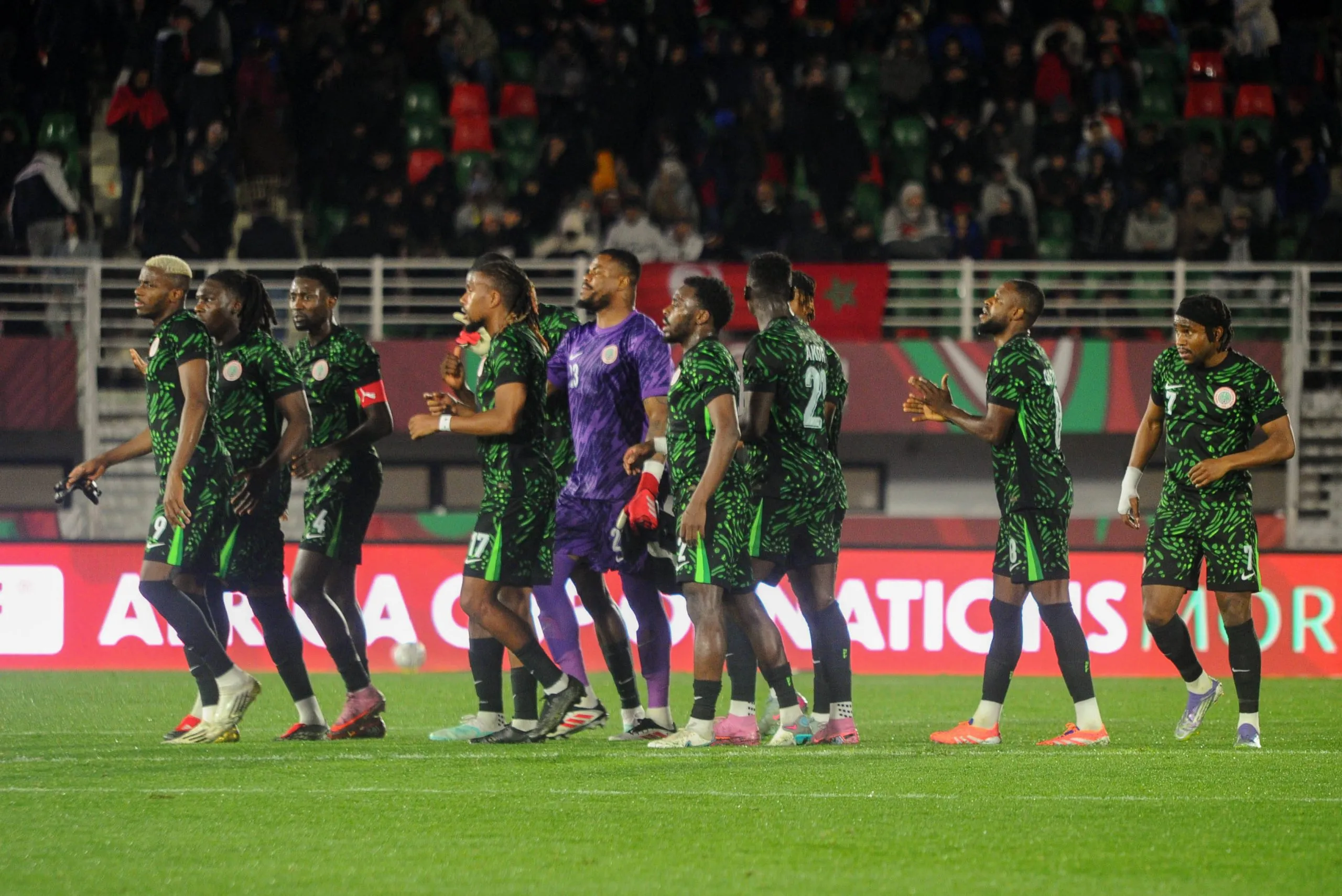 Super Eagles Celebrate goal during AFCON 2025