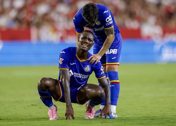 Watch: Getafe players beg AC Milan, Wolves target Christantus Uche to stay at the club