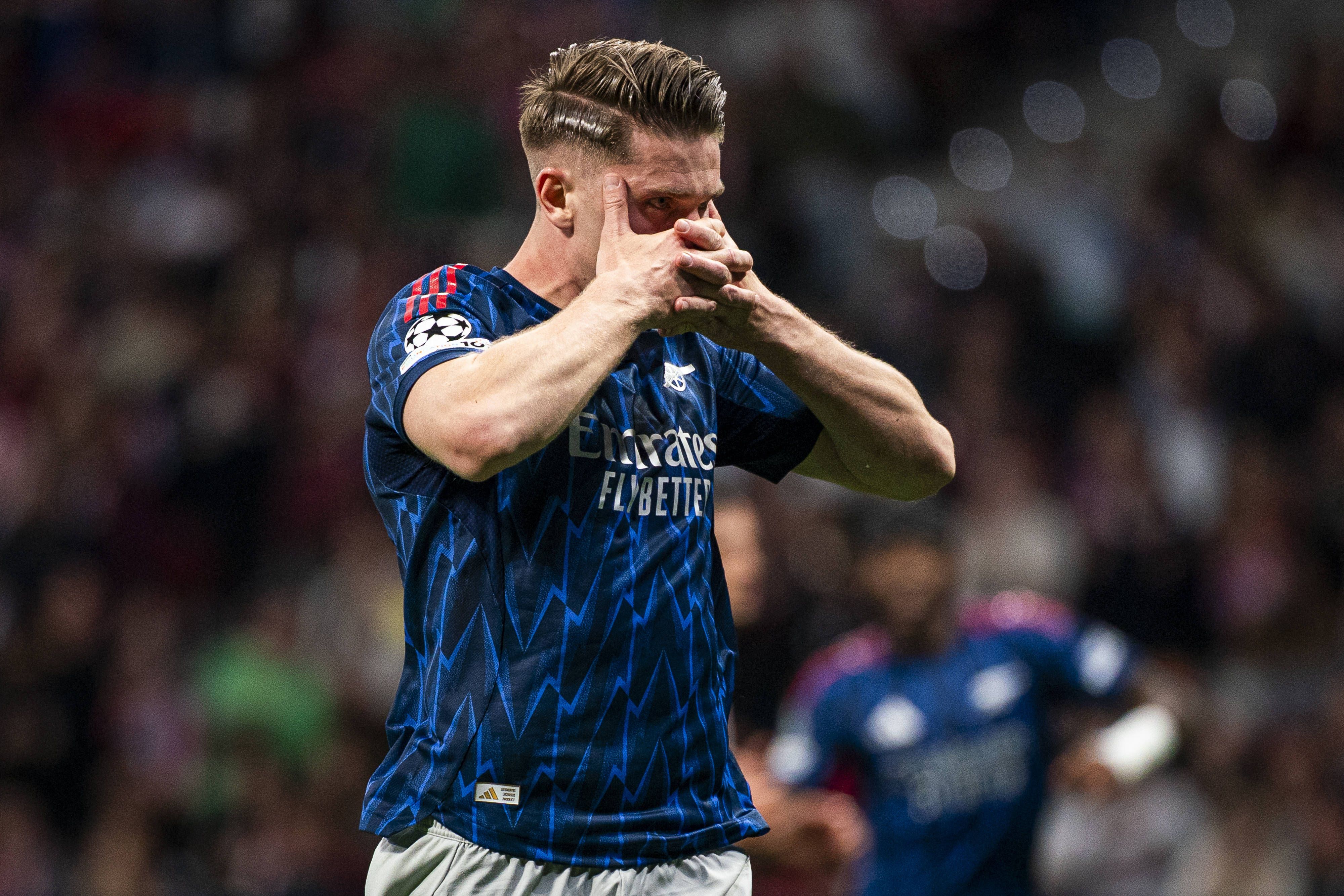 Victor Gyokeres celebrates his goal during Champions League semi-final between Arsenal and Atletico Madrid