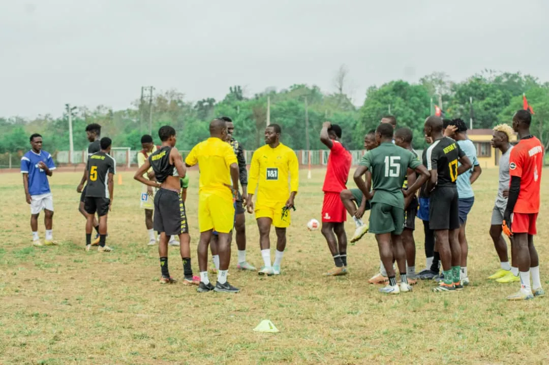 Nigerian players during Karim Adeyemi FA scouting programme