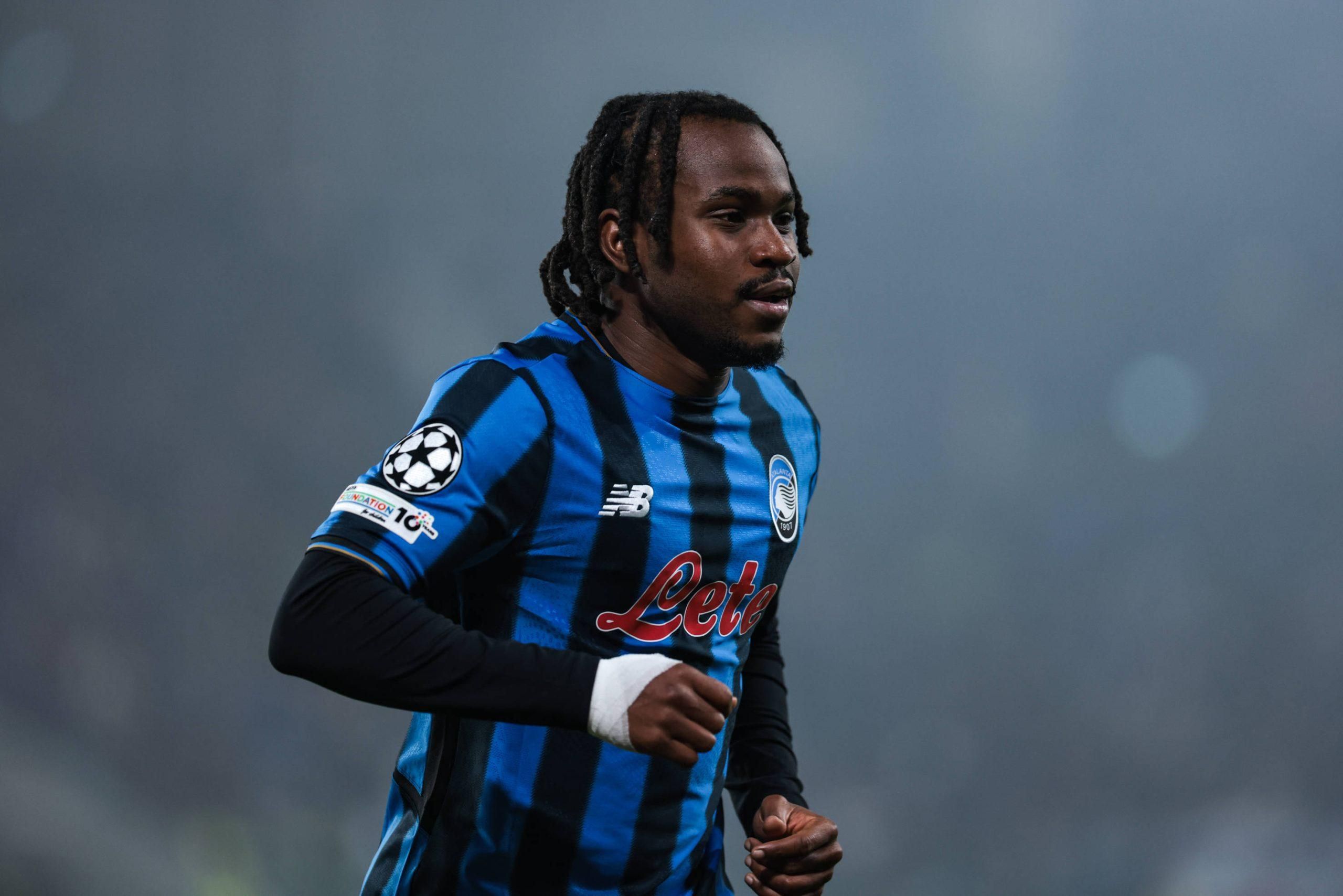 Ademola Lookman participates in the UEFA Champions League football match between Atalanta BC and SK Slavia Praha