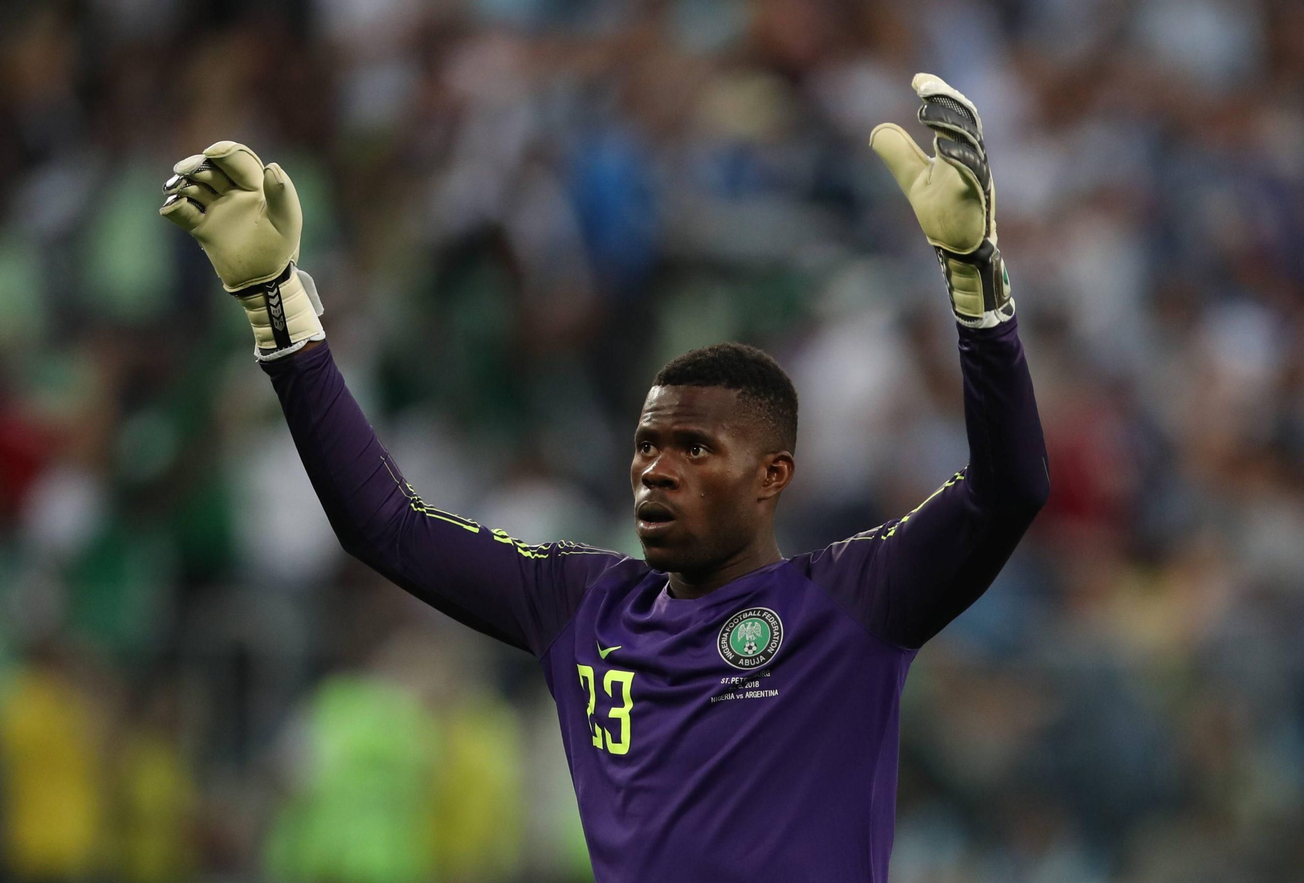 Nigeria Super Eagles goalkeeper Francis Uzoho