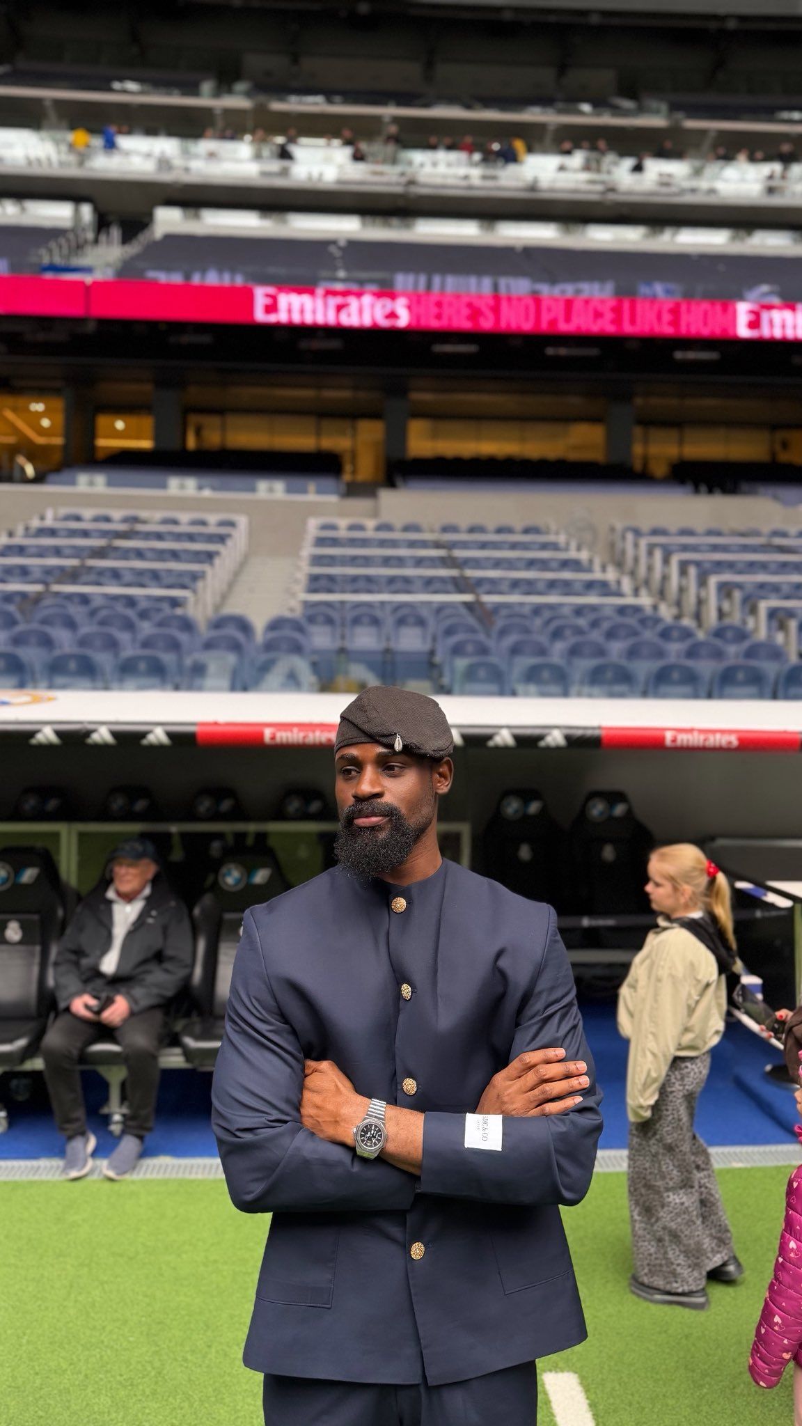 Tunde Onakoya at the Santiago Bernabeu