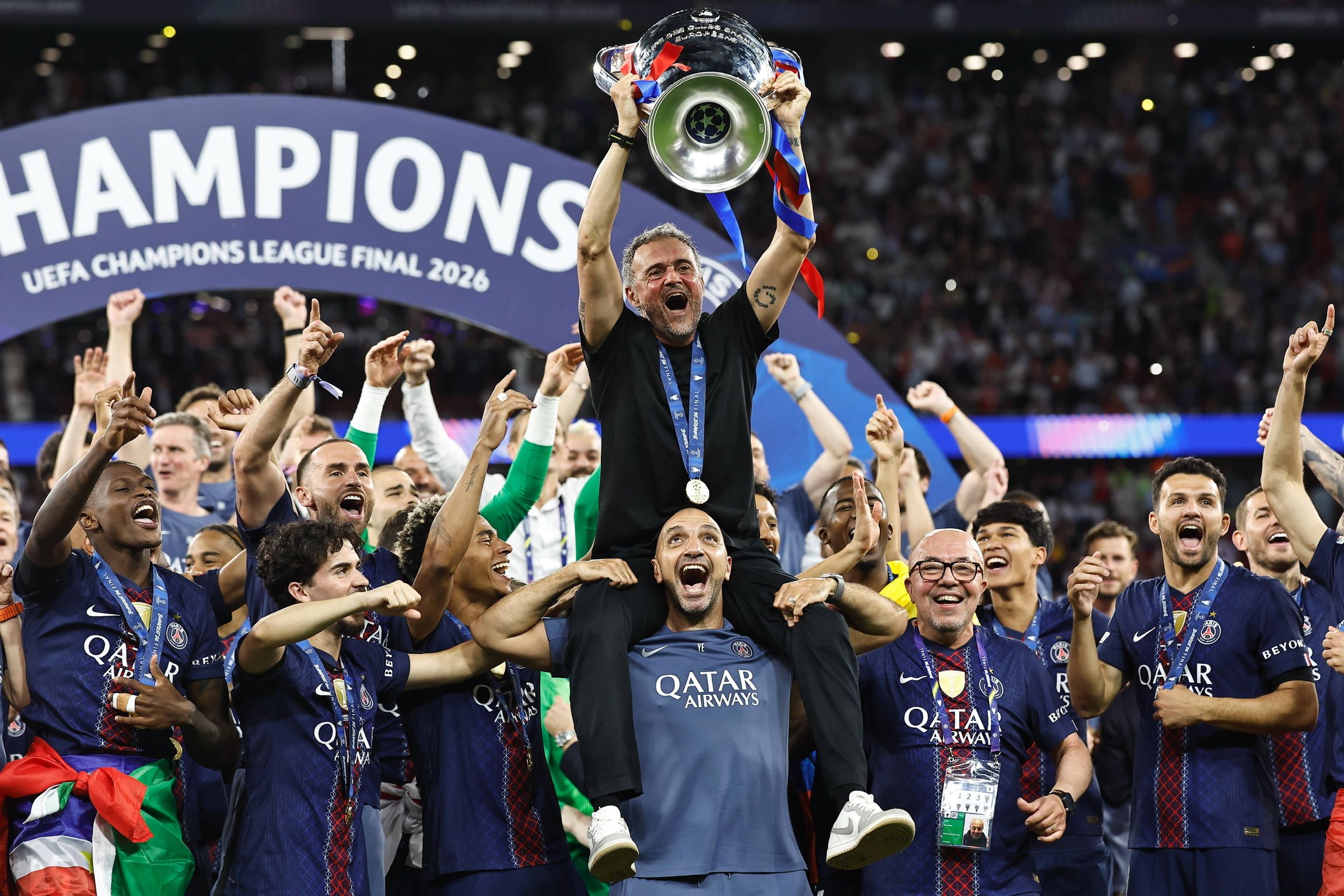 Luis Enrique celebrate