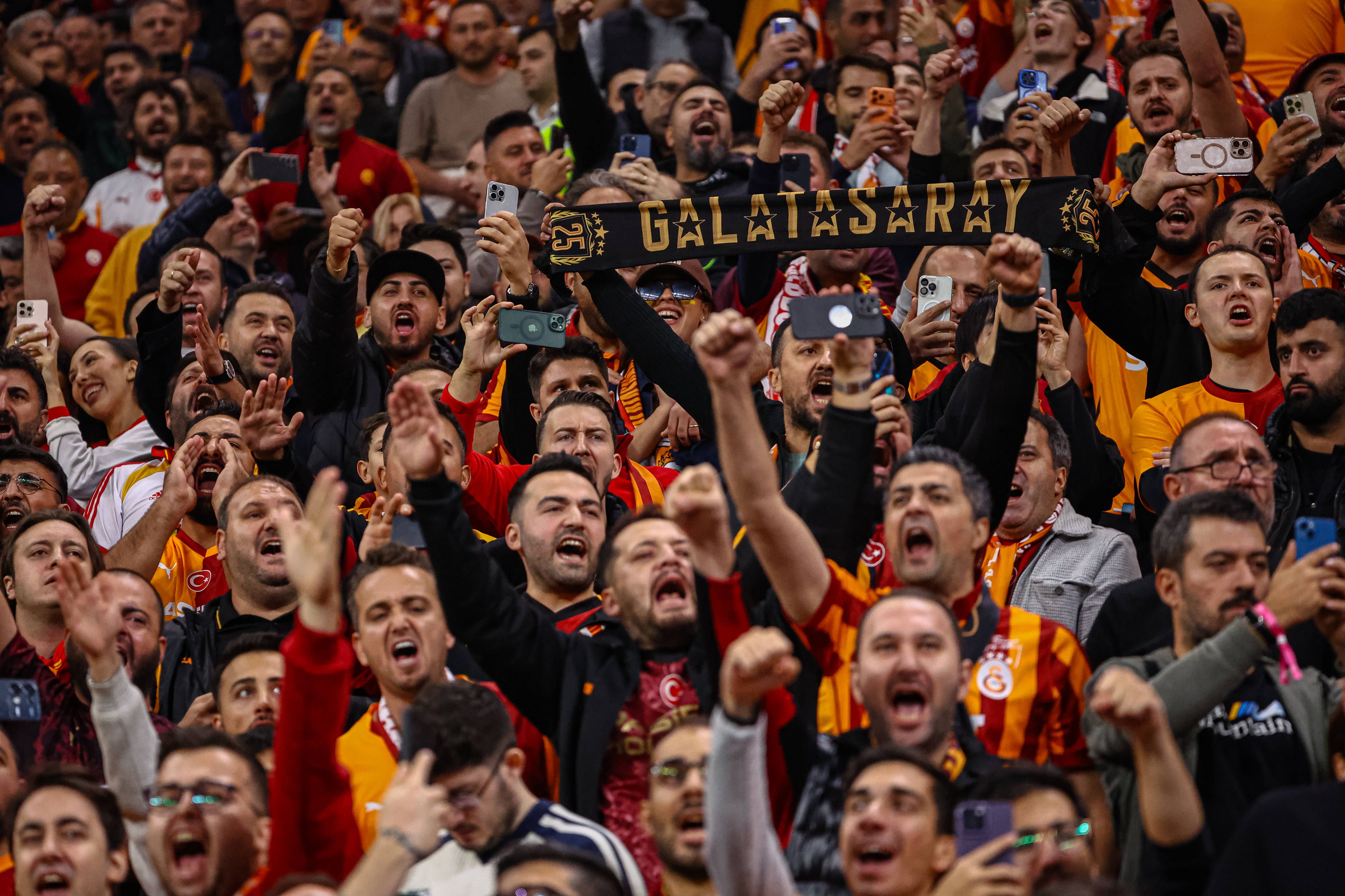 Galatasaray fans in the stands