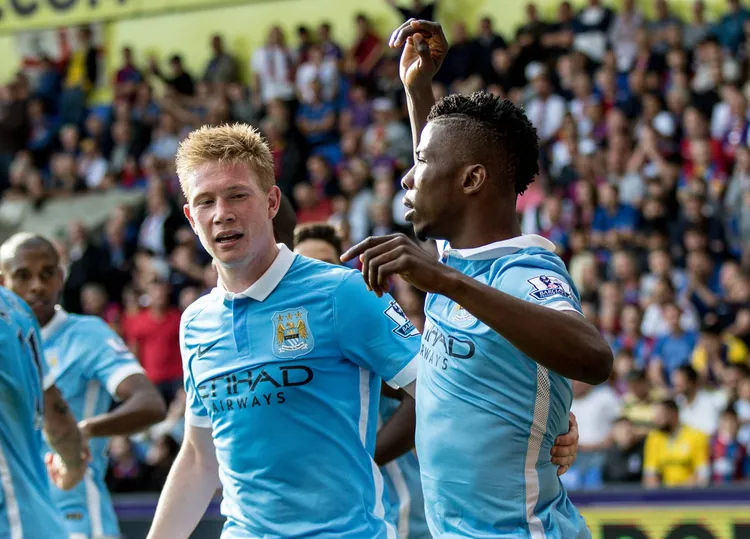 Former Manchester City stars Kevin de Bruyne and Kelechi Iheanacho 