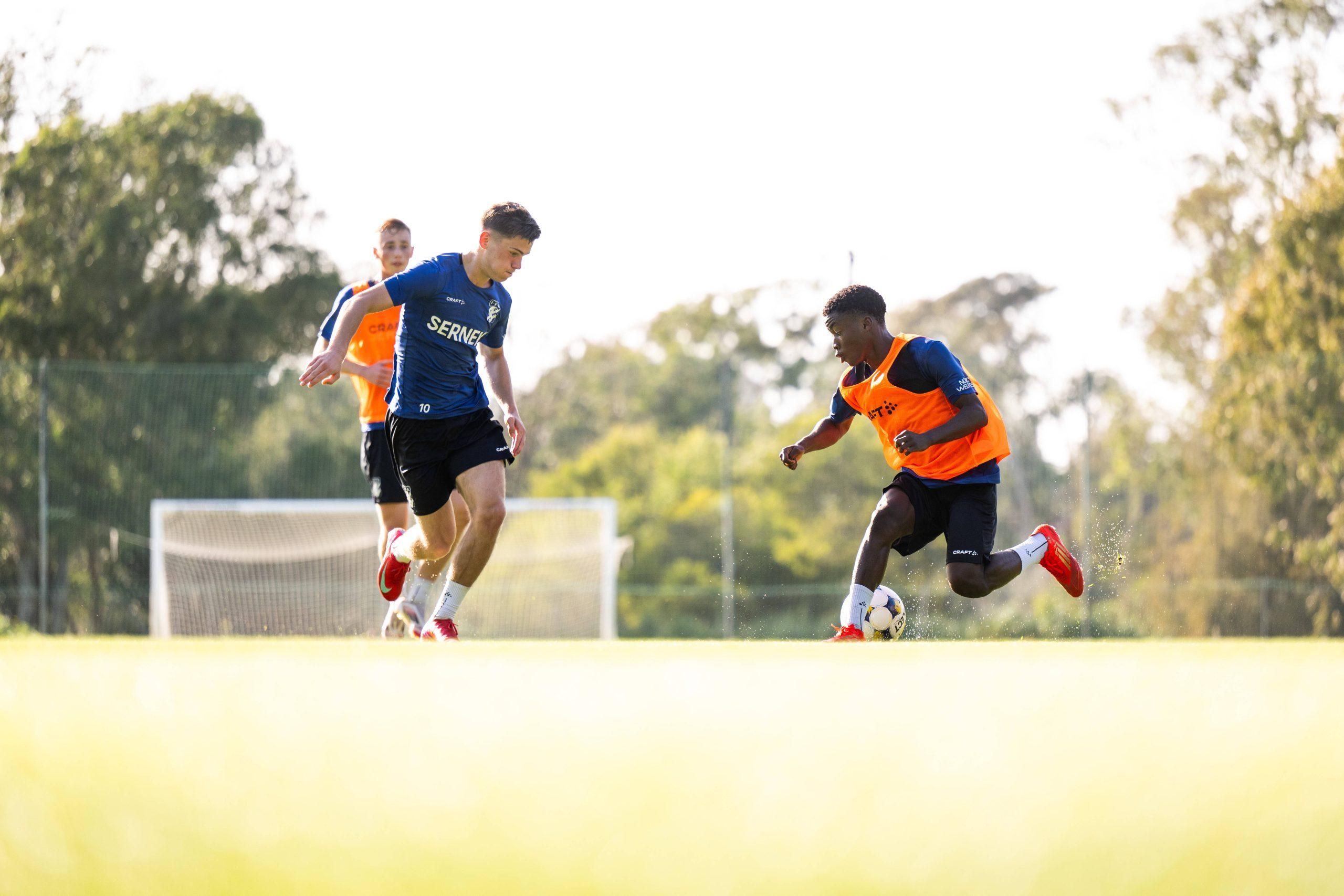 Ifeoluwa Olowoporoku in training IFK Göteborg