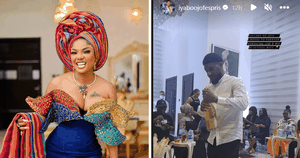 Watch: Nollywood star Iyabo Ojo spotted at a mini-party marking Okocha’s 25th wedding anniversary