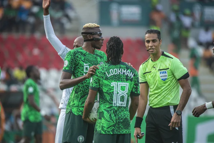 Nigeria Super Eagles stars Victor Osimhen and Ademola Lookman.