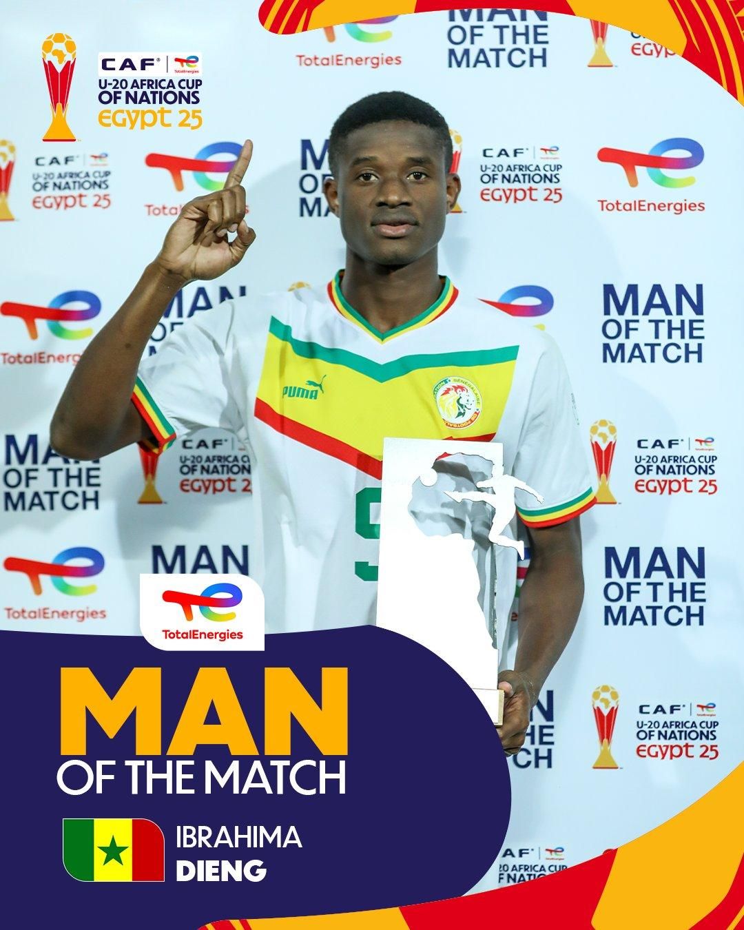 Ibrahim Dieng of Senegal (photo credit: CAF X)