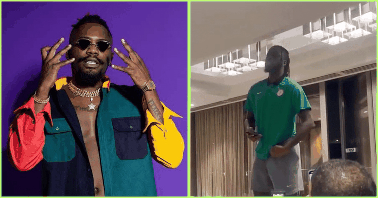 Arokodare pays homage to his brother’s record label, sings Ycee’s ‘Juice’ at Super Eagles initiation