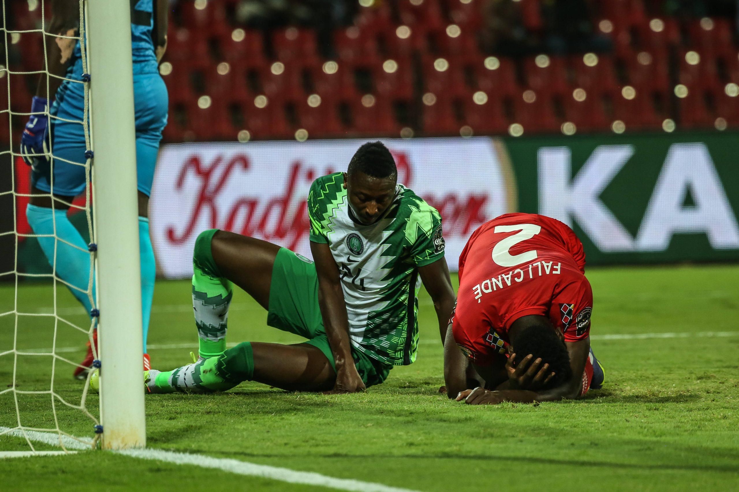 Super Eagles star Umar Sadiq on the turf