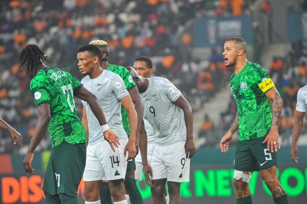 William Ekong of Nigeria during the Afcon 2023 Semi Final match between the Super Eagles of Nigeria and South Africa
