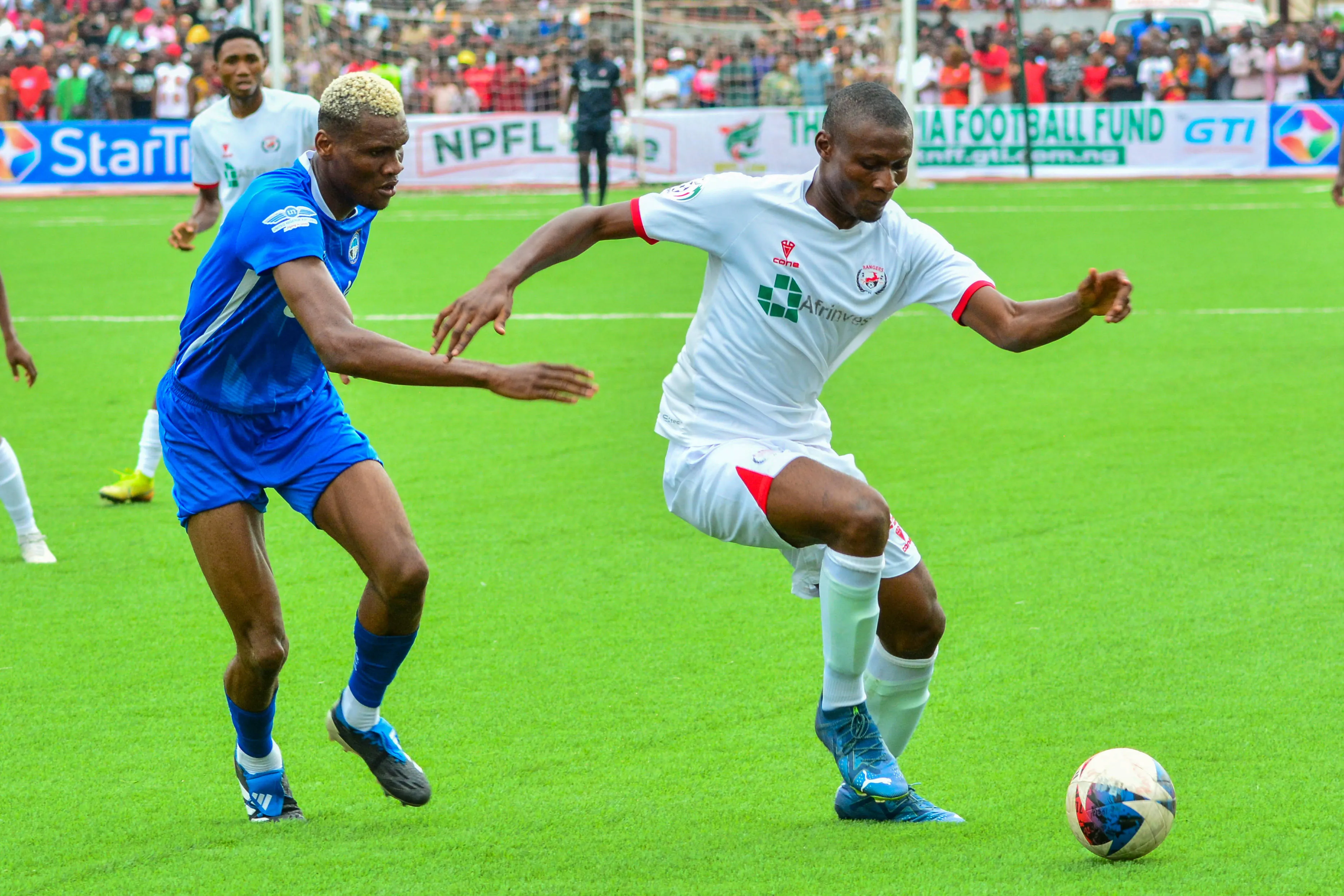 Rangers during the NPFL match against Enyimba