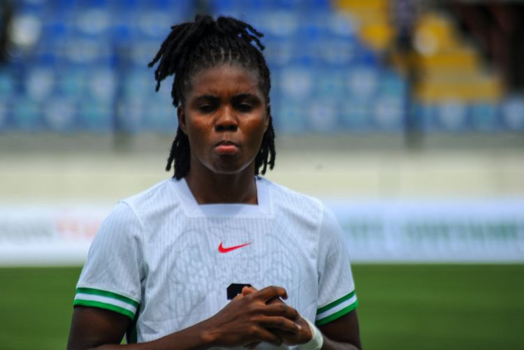 Nigeria Super Falcons star: Gift Monday.