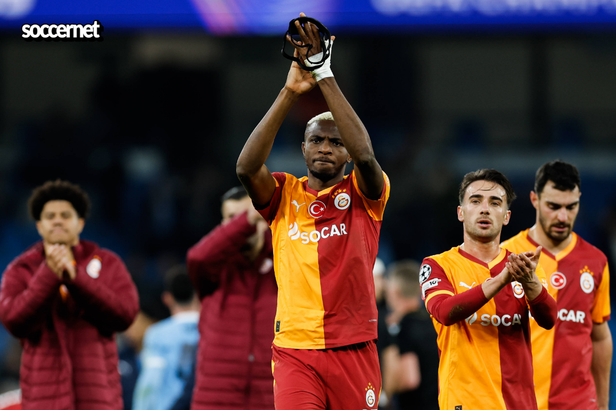 Victor Osimhen and Galatasaray teammates