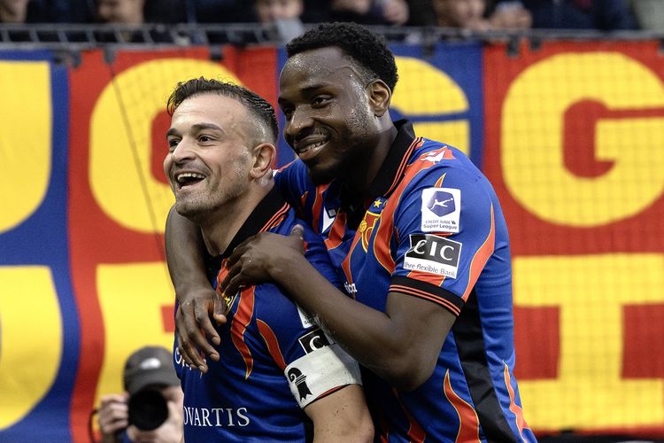 Nigeria and FC Basel winger Philip Otele and former Bayern Munich star Xherdan Shaqiri