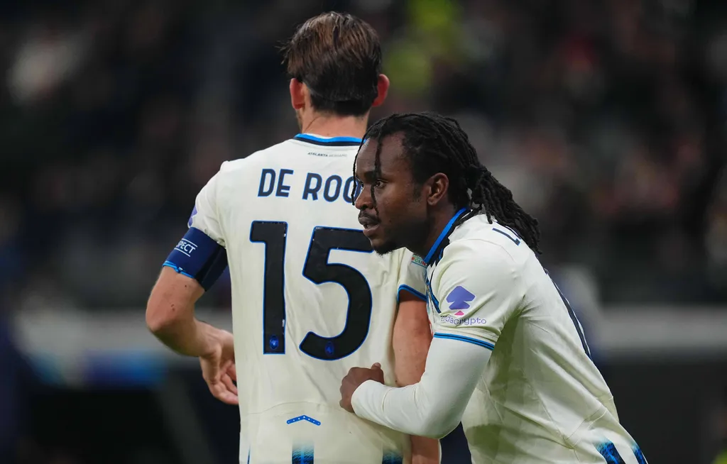 Ademola Lookman scores and celebrates his teams first goal the UEFA Champions League 2025/26 League group Phase match between Eintracht Frankfurt and Atalanta