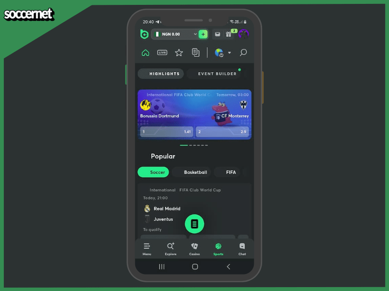 bc game app interface