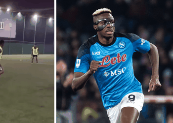 Watch: Napoli’s Osimhen showcases extraordinary football skills while enjoying a holiday in Lagos