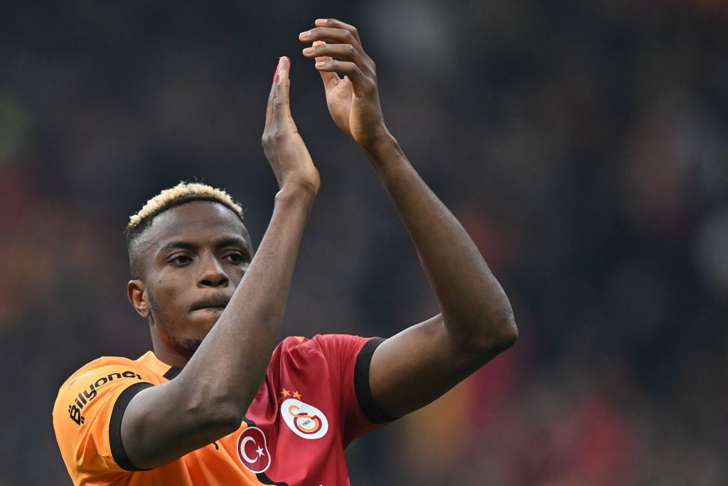  Victor Osimhen during the Turkish Superlig match between Galatasaray and Fenerbahce at the Ali Sami Yen Spor Kompleksi stadium 