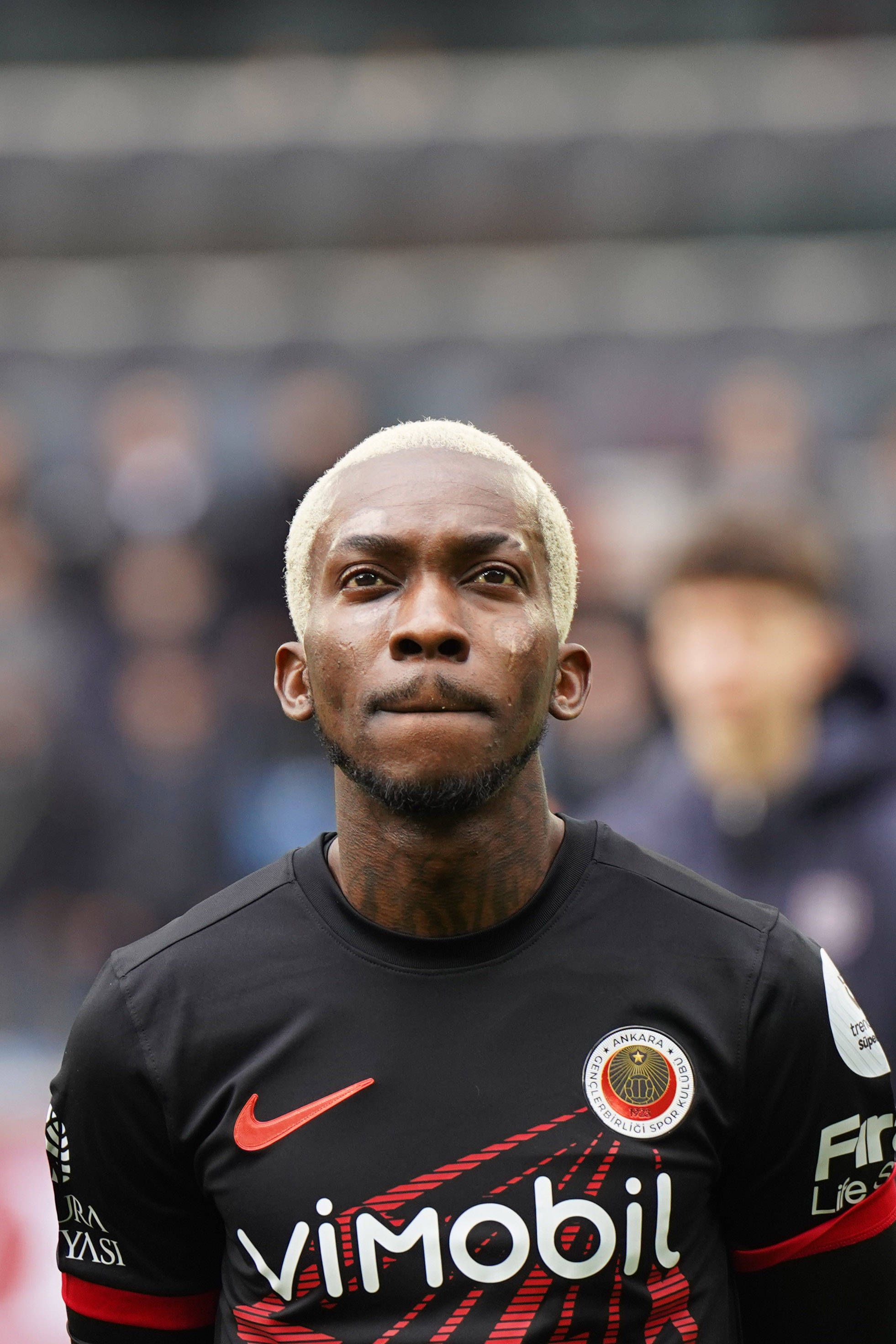 Henry Onyekuru of Genclerbirligi SK during the Trendyol Turkish Süper League match between Rams Basaksehir FK and Genclerbirligi SK at Basaksehir Fatih Terim Stadium