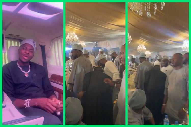 Watch: Victor Osimhen and Jay Jay Okocha shine at Davido and Chioma’s star-studded wedding