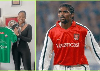 Kanu Nwankwo leads the charge: Is Arsenal‘s African-inspired away kit a bid to launch first-ever match in Nigeria?