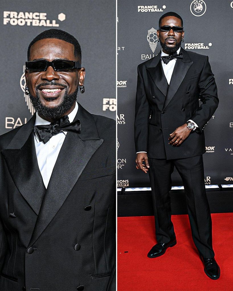 Adekunle Gold at the Ballon d'Or awards in France