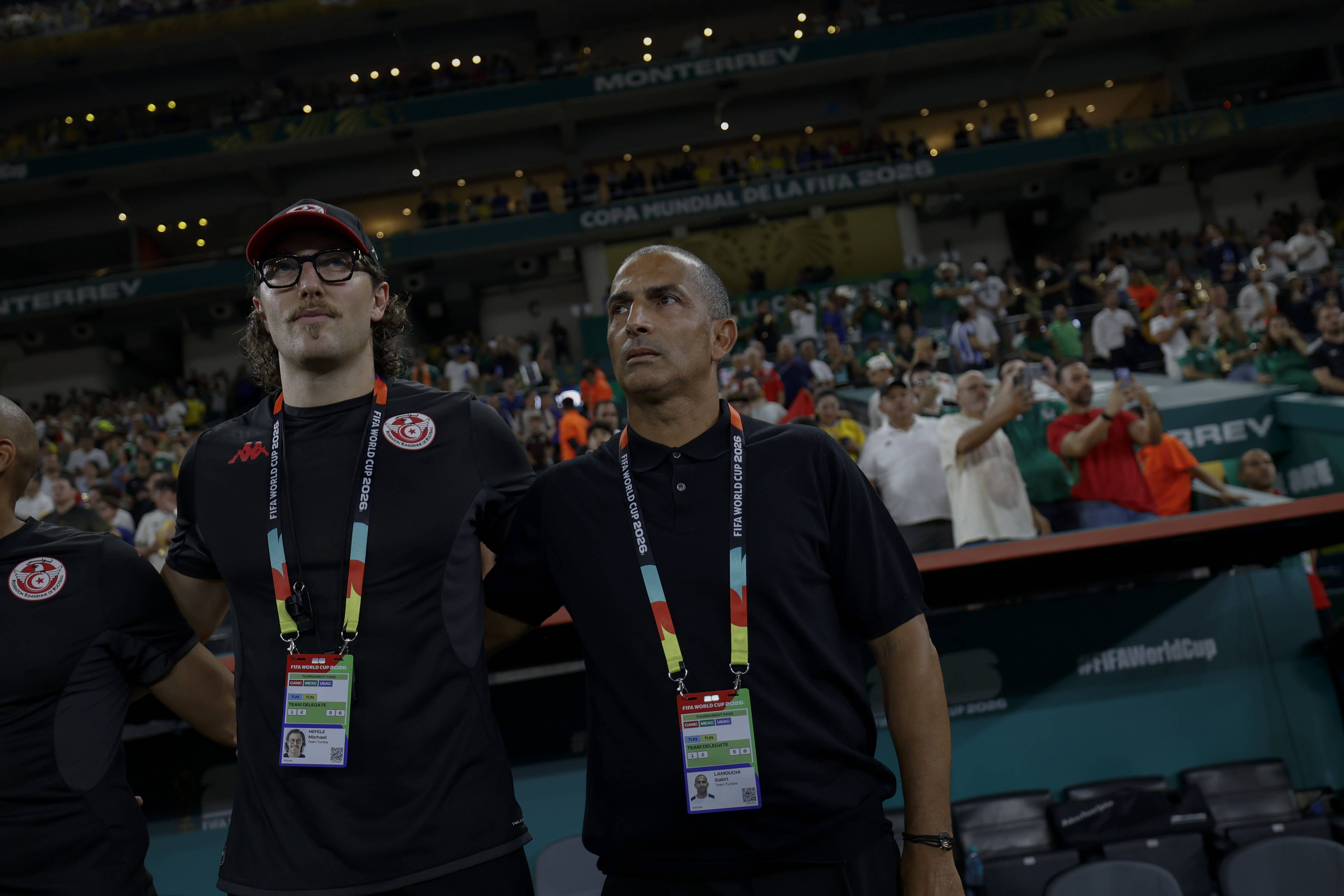 Sabri Lamouchi coach of the Tunisia national team during the FIFA World Cup game against Sweden
