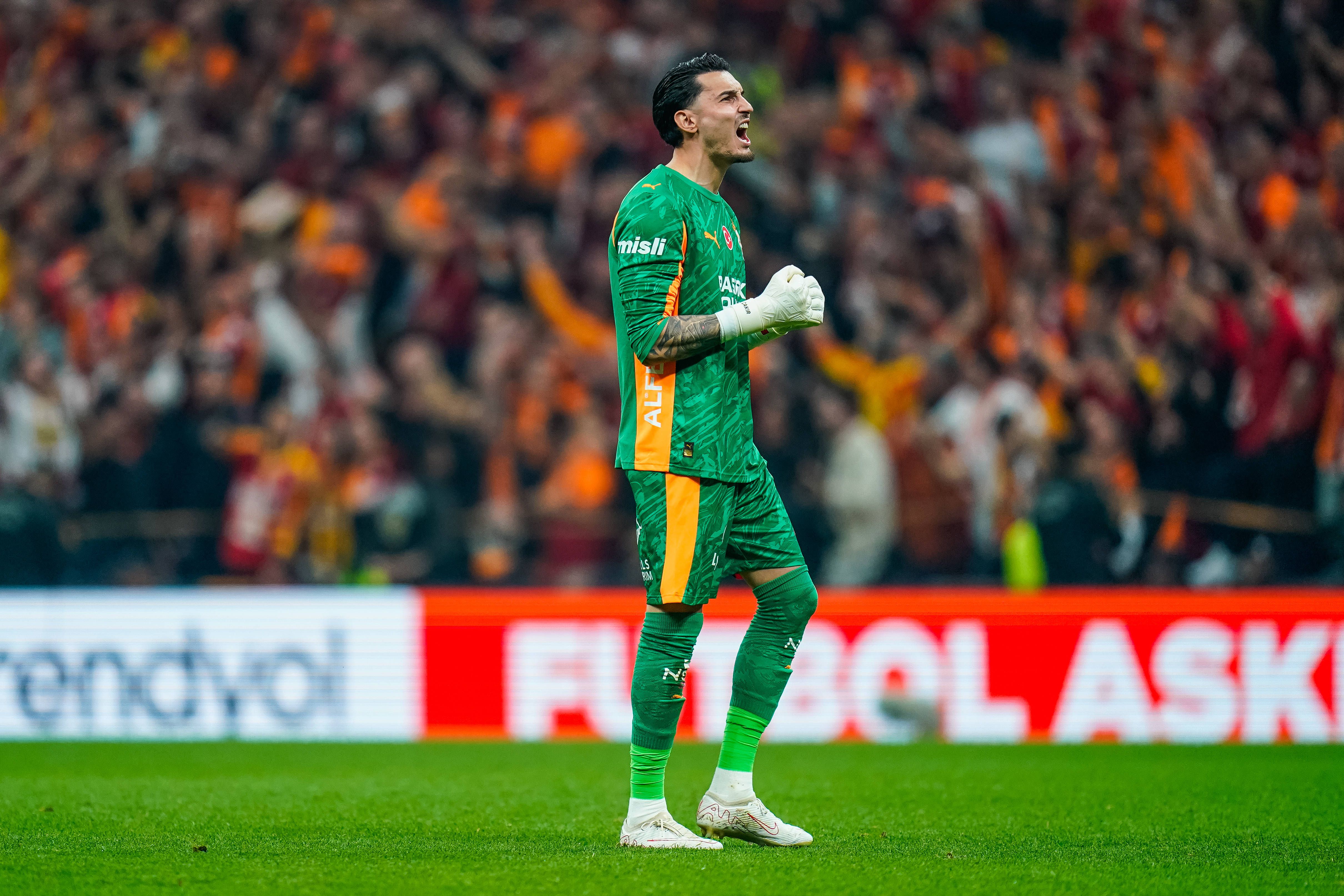 Ugurcan Cakir of Galatasaray A.S. celebrates