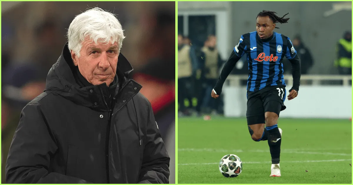 Atalanta's Gasperini and Ademola 