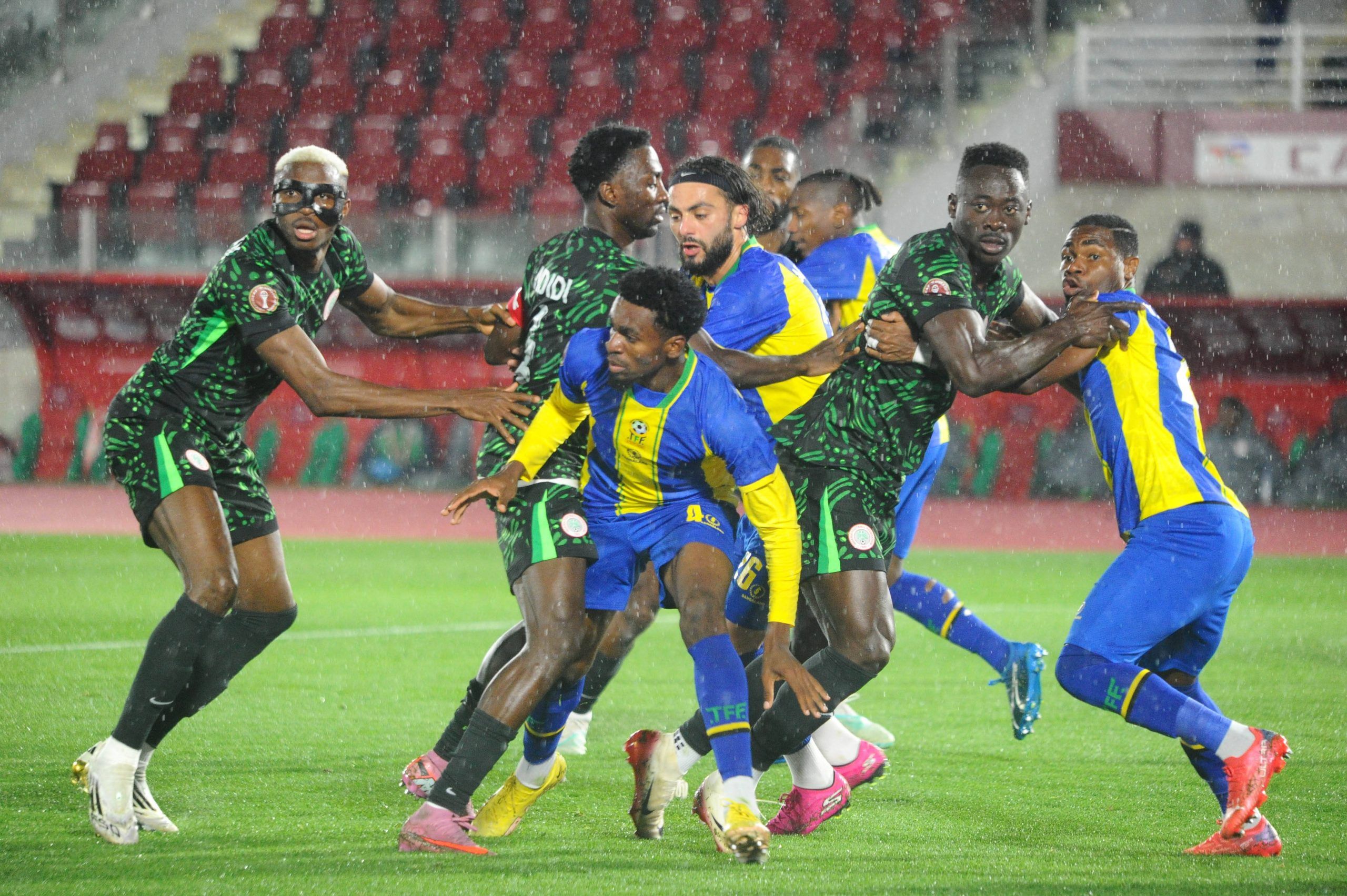 Nigeria and Tanzania during the Africa Cup of Nations AFCON match between Nigeria and Tanzania