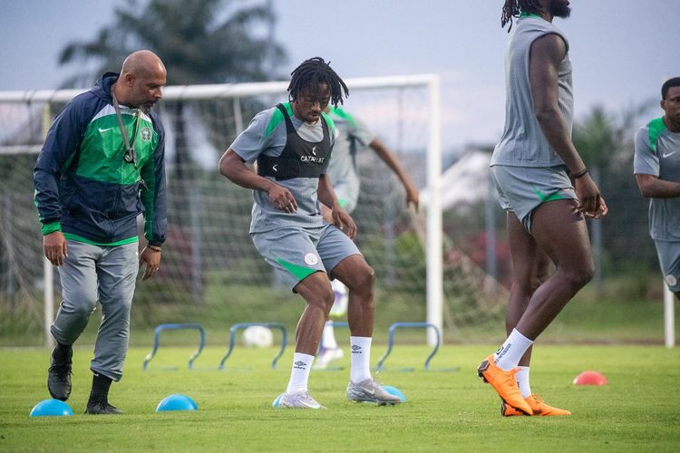 Eric Chelle’s Super Eagles in training