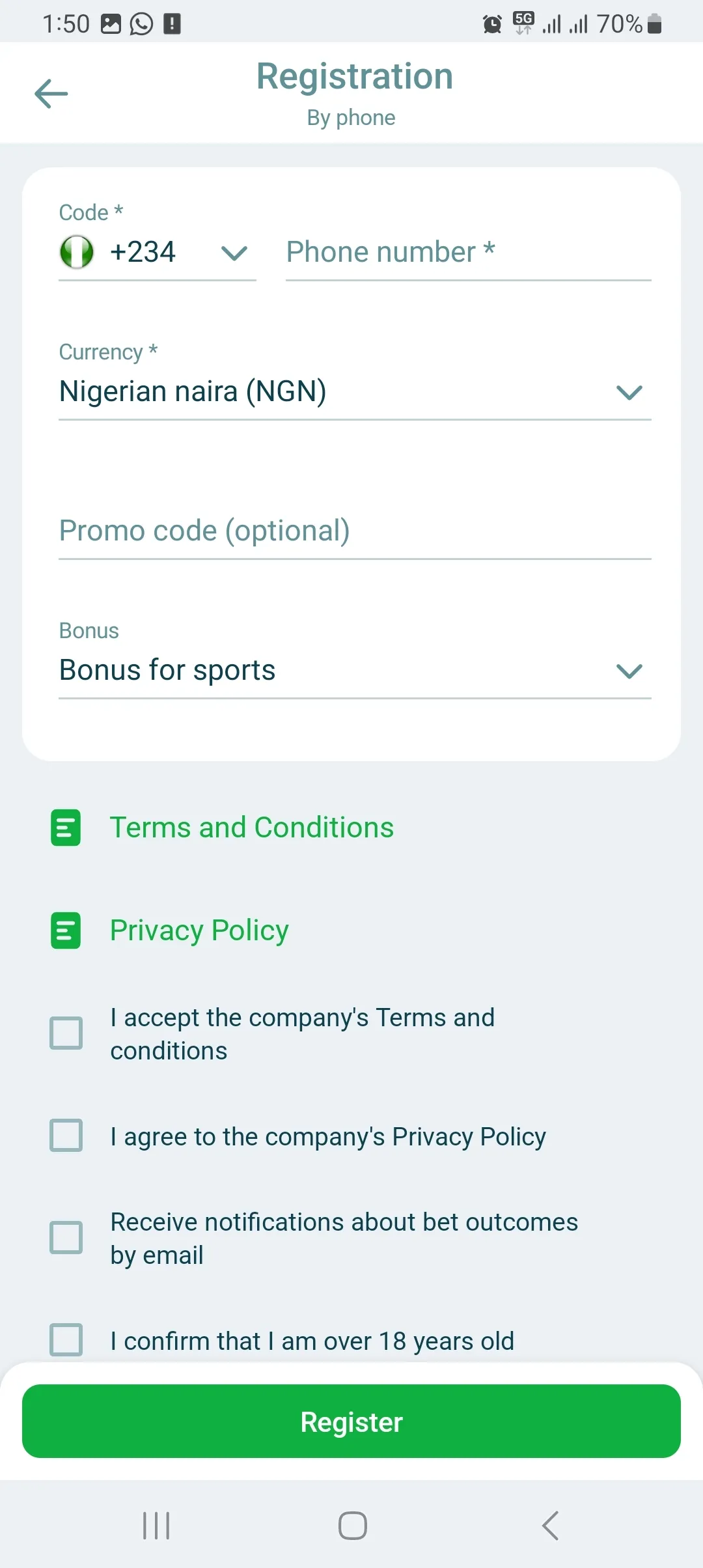 22Bet App Nigeria: Android (APK) & iOS Download Guide