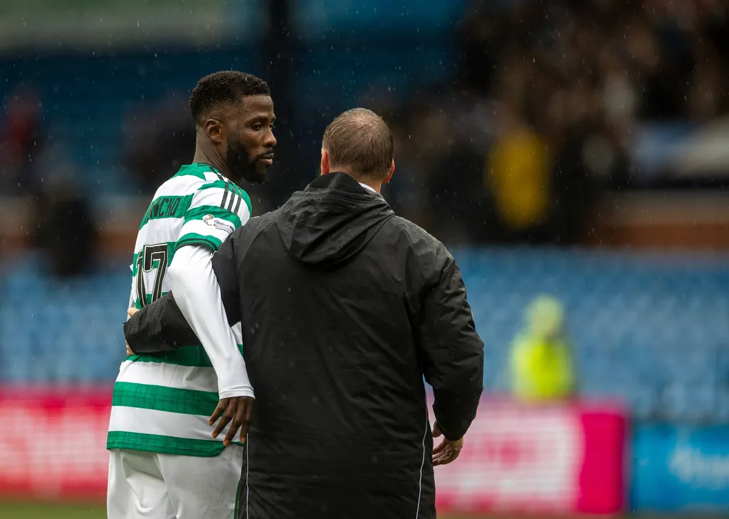 Nigeria and Celtic star Kelechi Iheanacho and Brendan Rodgers